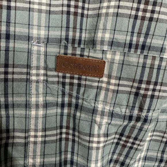 Carhartt Vintage Plaid Button Up Shirt Men’s L - Picture 4 of 8